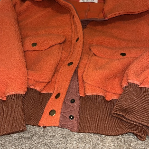 Free People cropped sherpa jacket - Picture 4 of 5